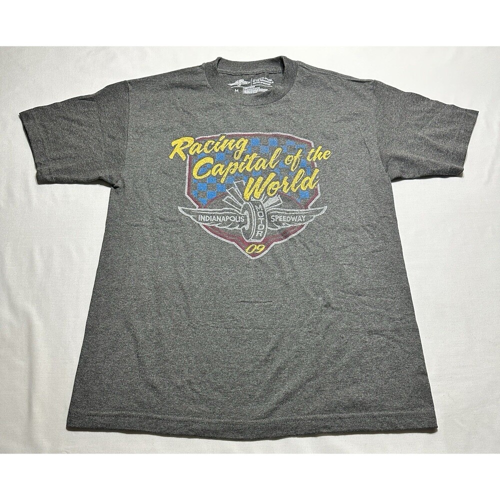 Indianapolis Motor Speedway Indy 500 2009 Gray Short Sleeve Shirt Racing Capital